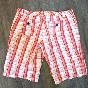 Women's plaid shorts